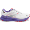 Women's Brooks Adrenaline GTS 22, White/Coral/Purple, 6.5 B Medium