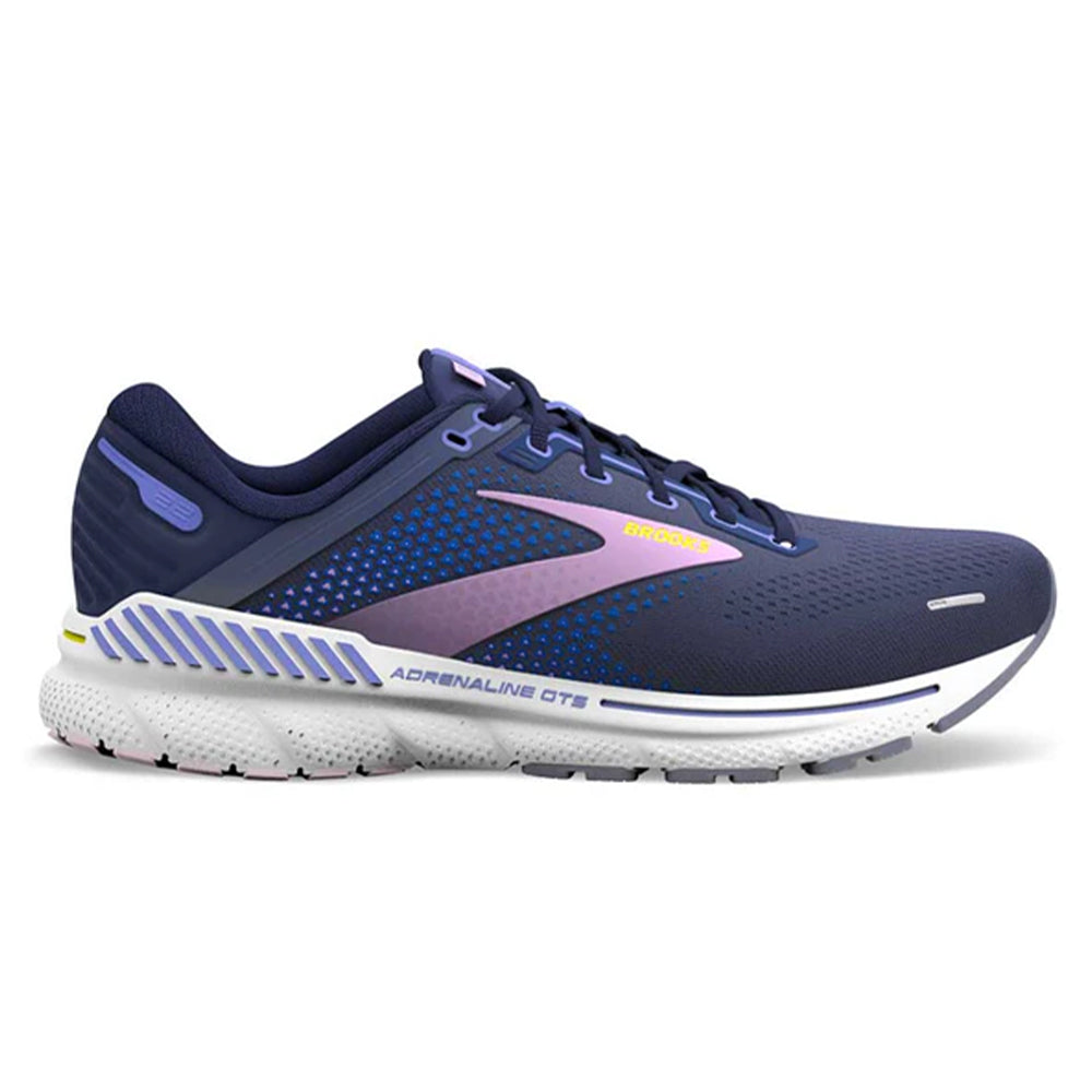Women's Brooks Adrenaline GTS 22, Peacoat/Blue Iris/Rhapsody, 7 B Medium