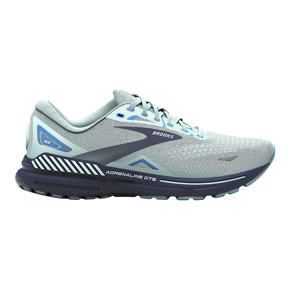 Women's Brooks Adrenaline GTS 23, Blue Glass/Nile Blue/Marina, 13 D Wide