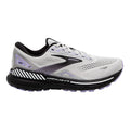 Women's Brooks Adrenaline GTS 23, Grey/Black/Purple, 7.5 D Wide