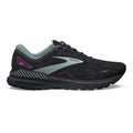Women's Brooks Adrenaline GTS 23, Black/Light Blue/Purple, 13 D Wide