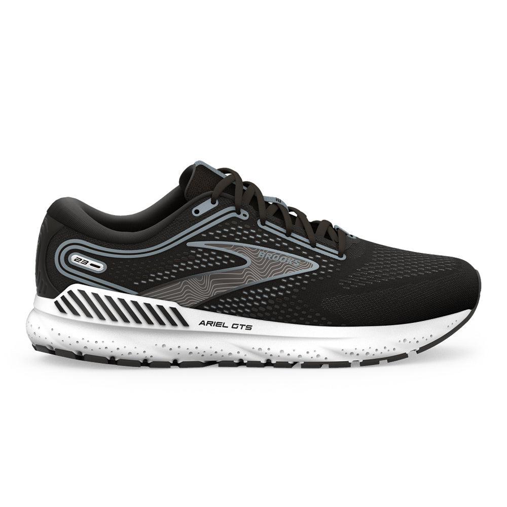 Women's Brooks Ariel GTS 23, Black/Grey/White, 13 B Medium