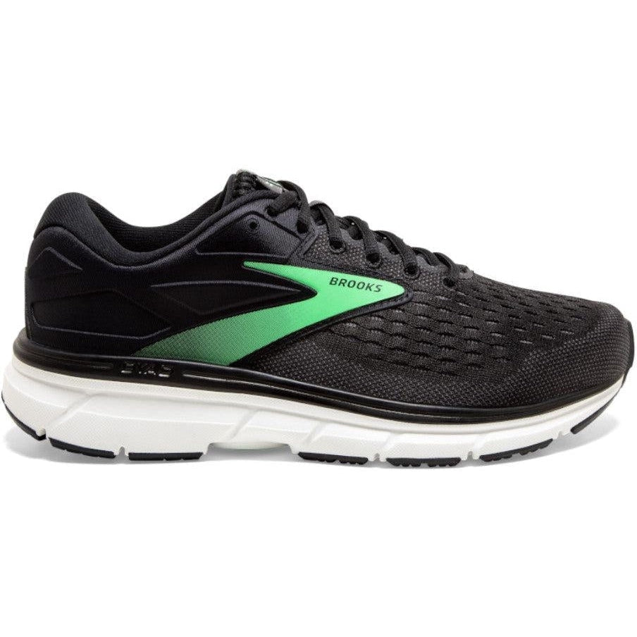 Women's Brooks Dyad 11, Black/Ebony/Green, 7.5 B Medium