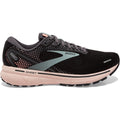Women's Brooks Ghost 14, Black/Pearl/Peach, 8.5 B Medium