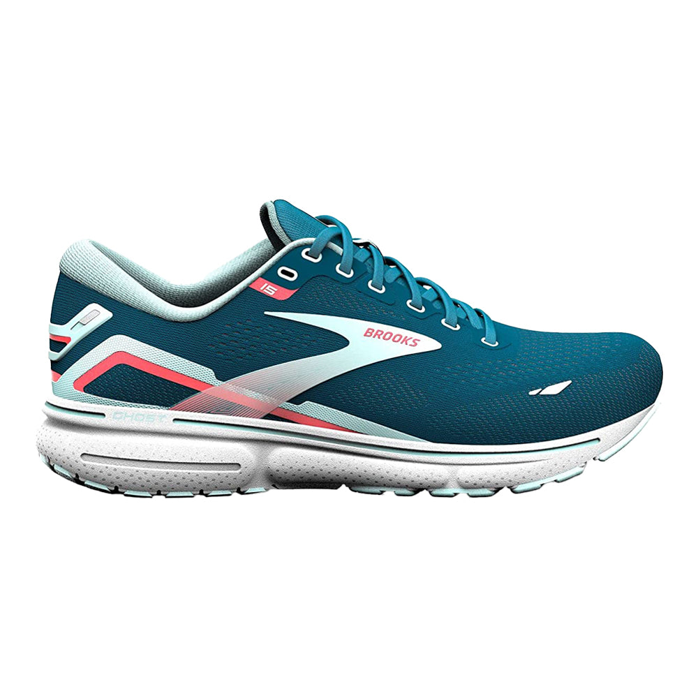 Women's Brooks Ghost 15, Legion Blue/Blue/Bittersweet, 12 B Medium