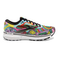 Women's Brooks Ghost 15, Black/White/Multi, 10.5 B Medium