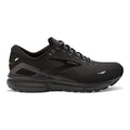 Women's Brooks Ghost 15, Black/Black/Ebony, 9.5 D Wide