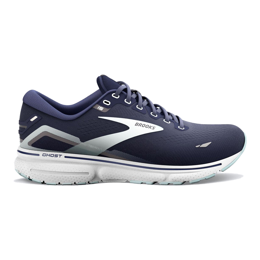 Women's Brooks Ghost 15, Peacoat/Pearl/Salt Air, 8 D Wide