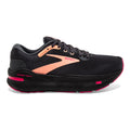 Women's Brooks Ghost Max, Black/Papaya/Raspberry, 11 B Medium