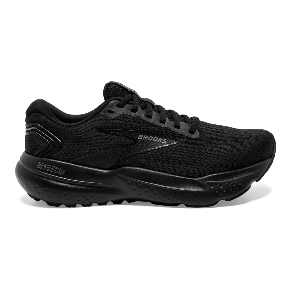 Women's Brooks Glycerin 21, Black/Black/Ebony, 10.5 B Medium