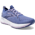 Women's Brooks Glycerin StealthFit 20, Blue/Pastel Lilac/White, 6 B Medium