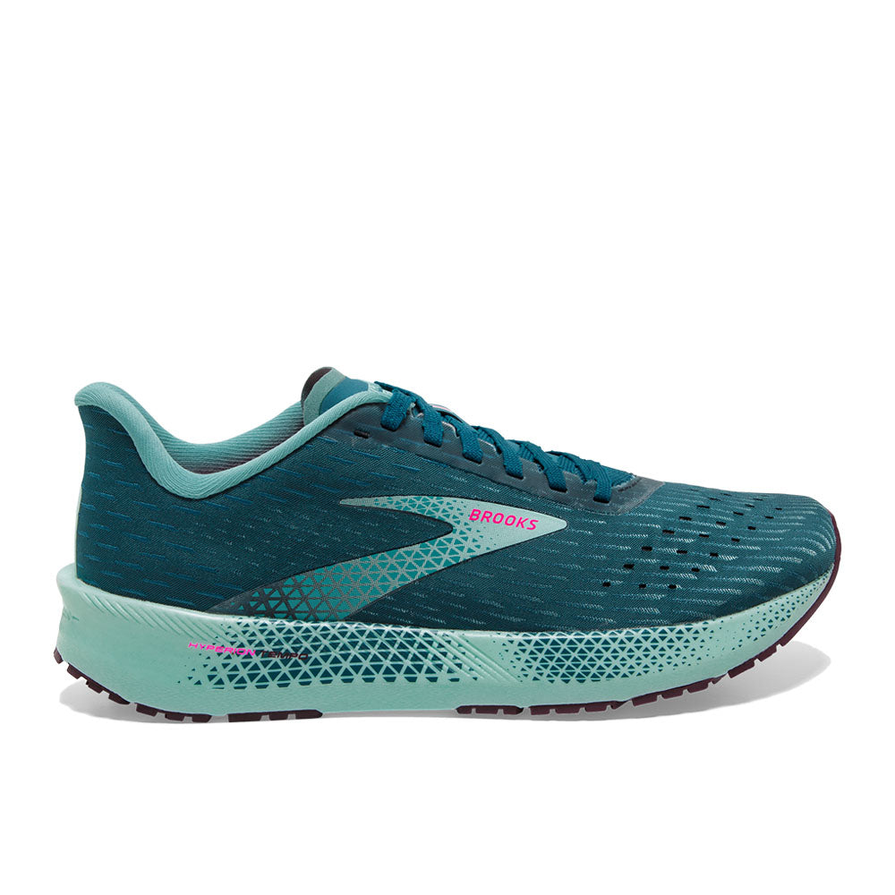 Women's Brooks Hyperion Tempo, Blue Coral/Blue Light/Pink, 7 B Medium