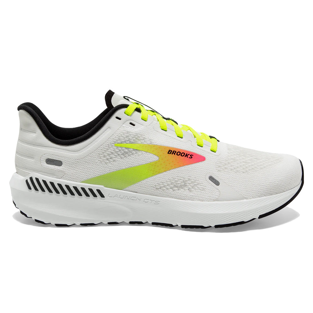 Women's Brooks Launch 9, White/Pink/Nightlife, 7.5 B Medium