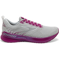 Women's Brooks Levitate GTS 5, Grey/Lavender/Baton Rouge, 7.5 B Medium