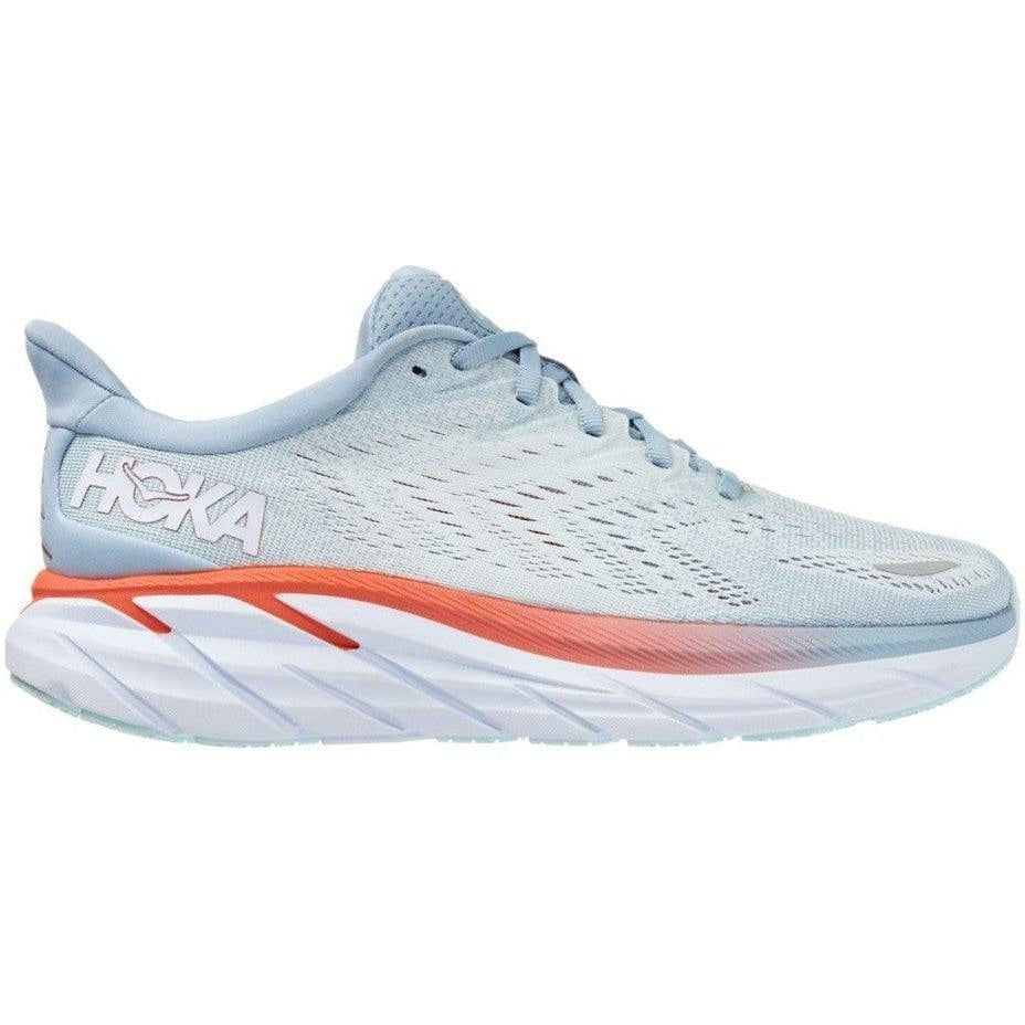 Women's Hoka One One Clifton 8, Blue Fog/Plein Air, 8.5 B Medium