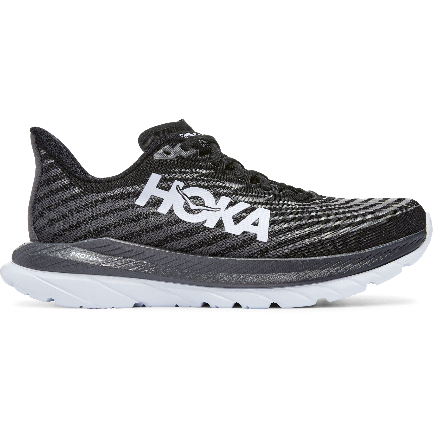 Women's Hoka One One Mach 5, Black/Castlerock, 6.5 B Medium