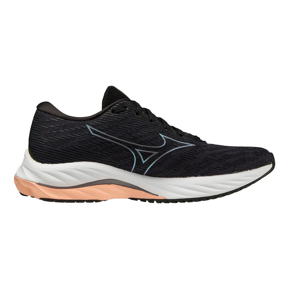 Women's Mizuno Wave Rider 26, Odyssey Grey/Quicksilver, 7 B Medium