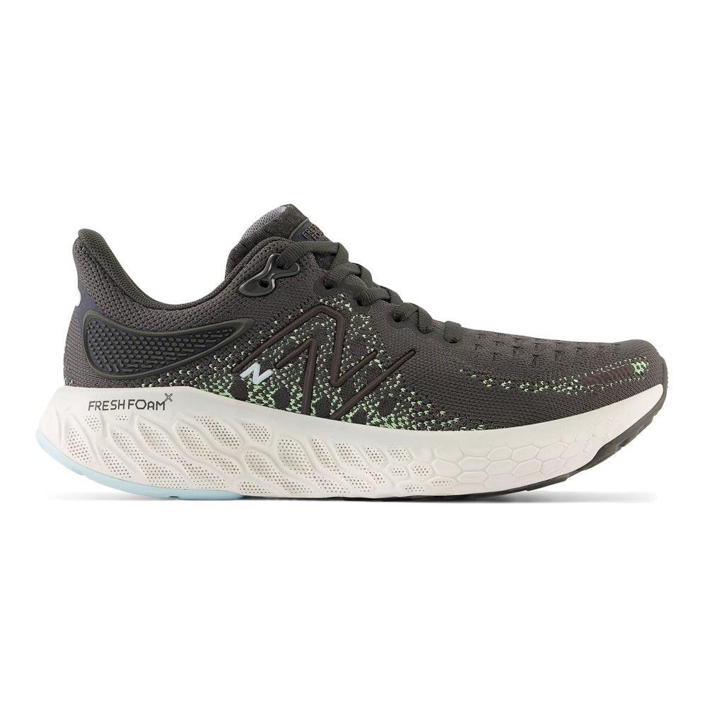 Women's New Balance Fresh Foam X 1080v12, Blacktop/Green Aura, 10 B Medium
