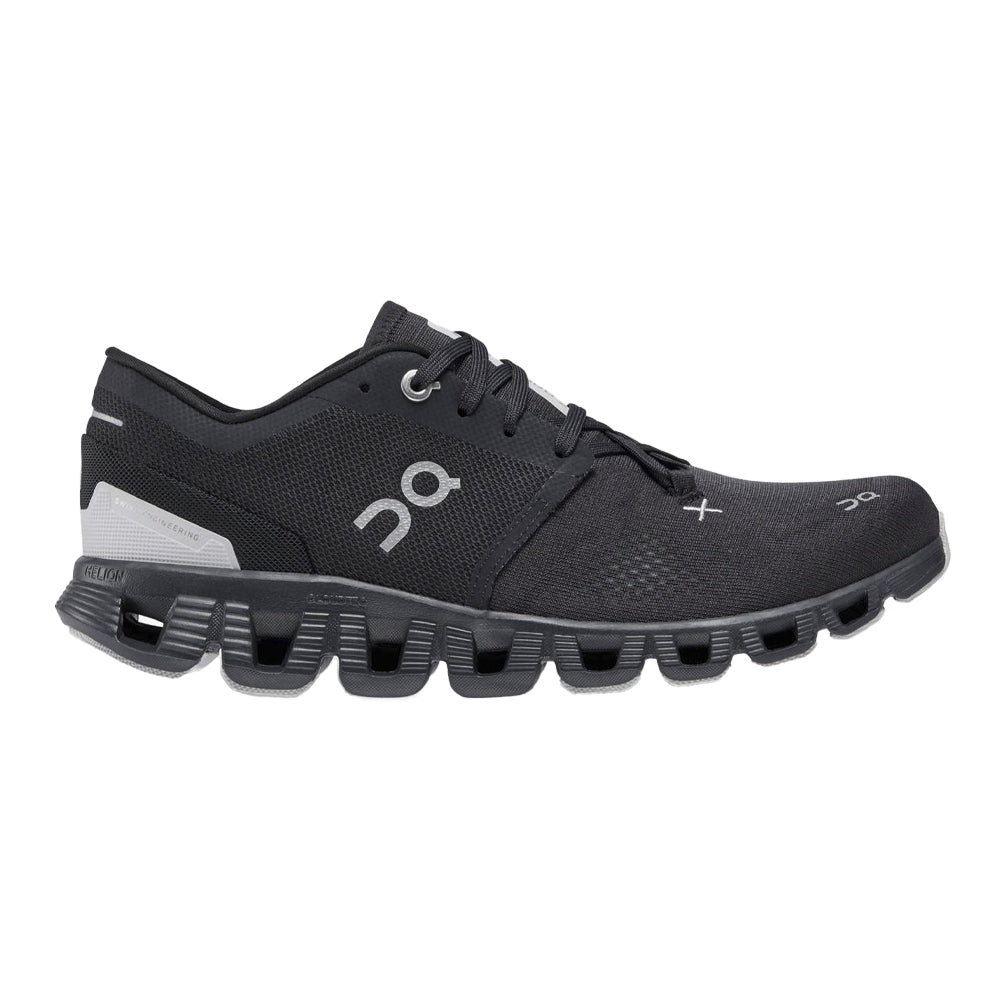 Women's On Cloud X 3, Black, 9.5 B Medium