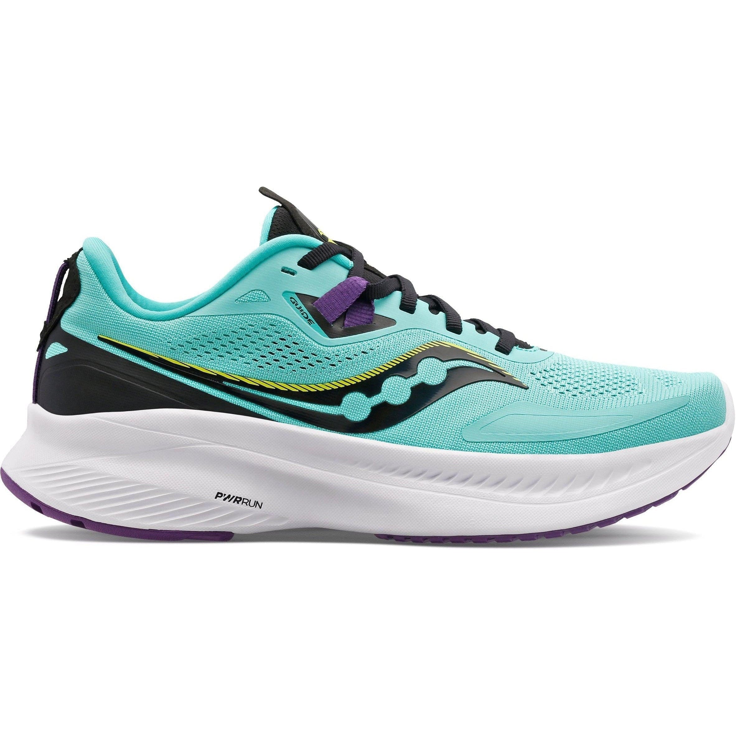 Women's Saucony Guide 15, Cool Mint/Acid, 6.5 B Medium