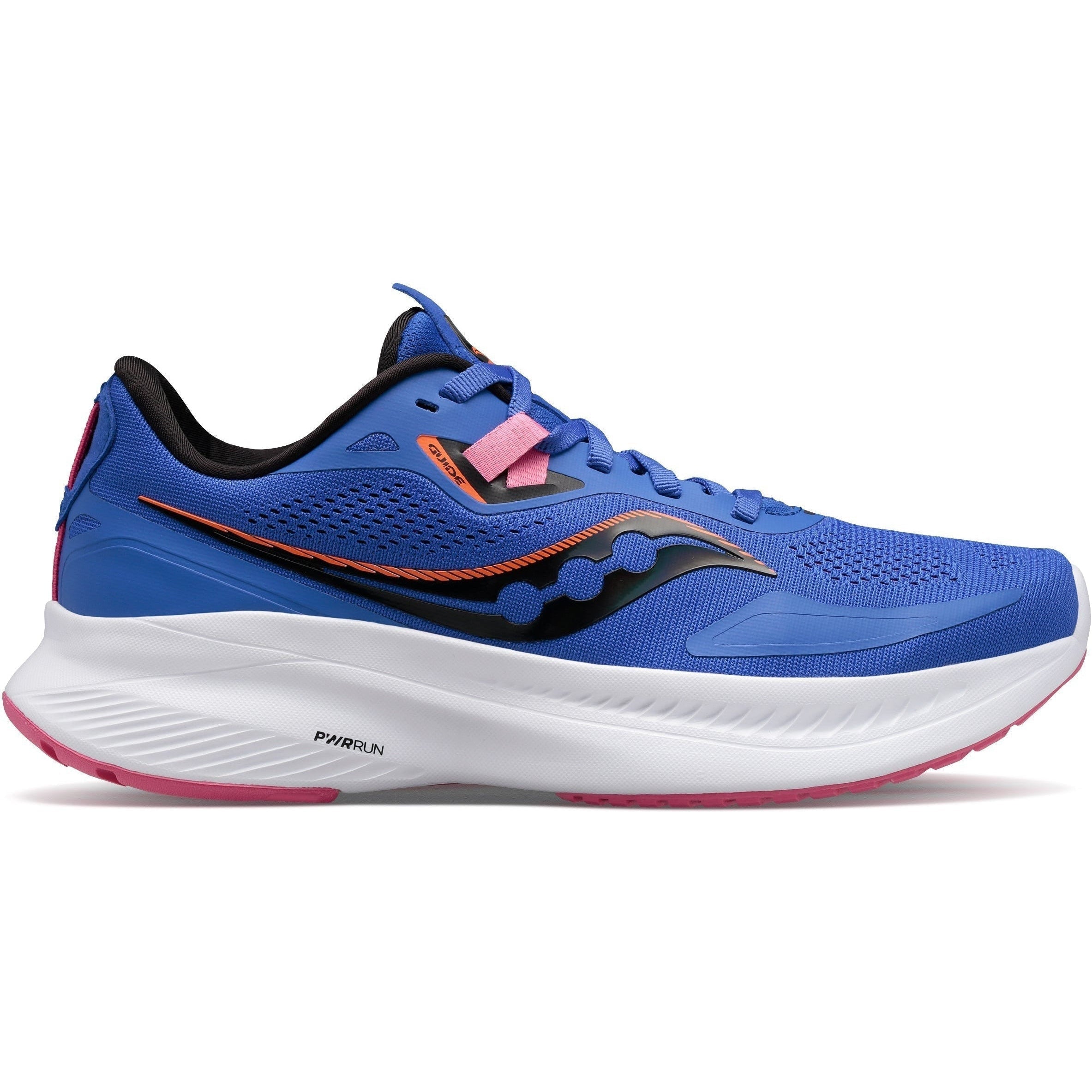 Women's Saucony Guide 15, Blue Raz/Zest, 8.5 B Medium