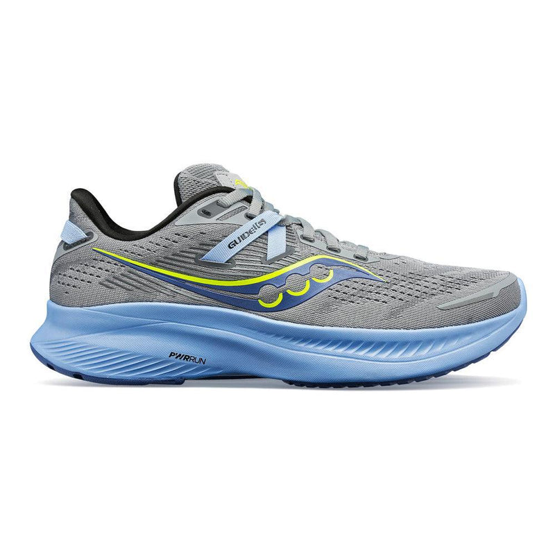 Women's Saucony Guide 16, Fossil/Ether, 9 D Wide