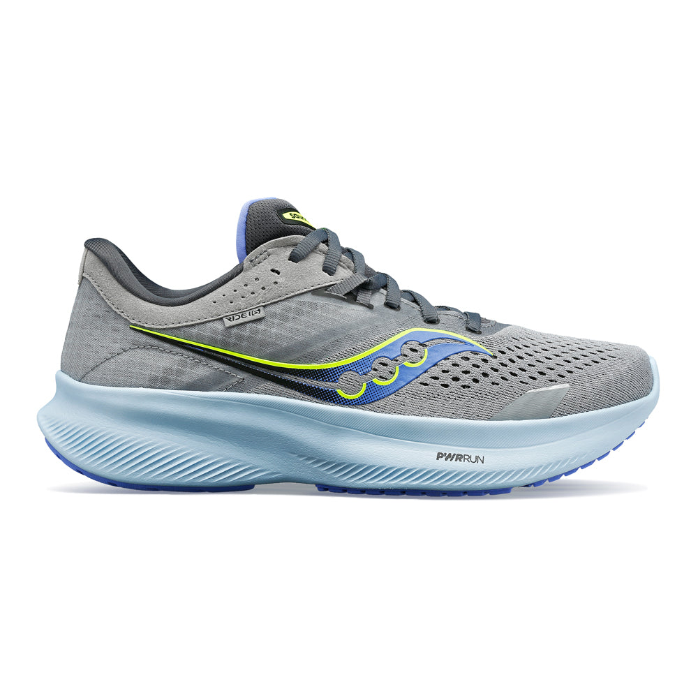 Women's Saucony Ride 16, Fossil/Pool, 8 B Medium