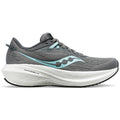 Women's Saucony Triumph 21, Gravel/Black, 7 B Medium