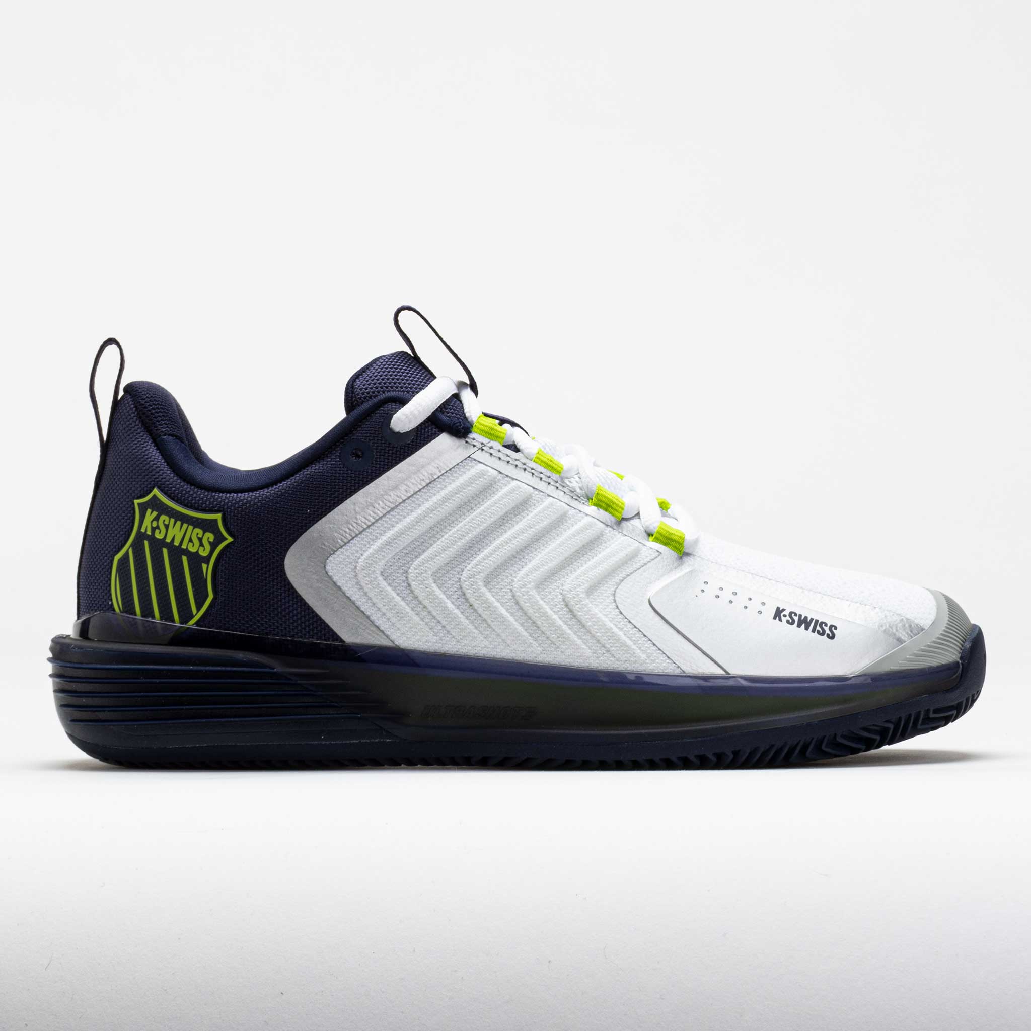 K-Swiss Ultrashot 3 Clay Men's  White/Peacoat/Lime Green