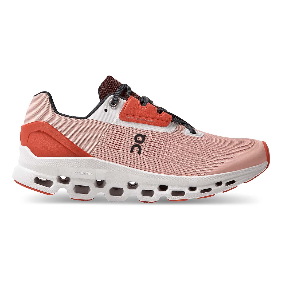 Women's On Cloudstratus, Rose/Red, 10 B Medium