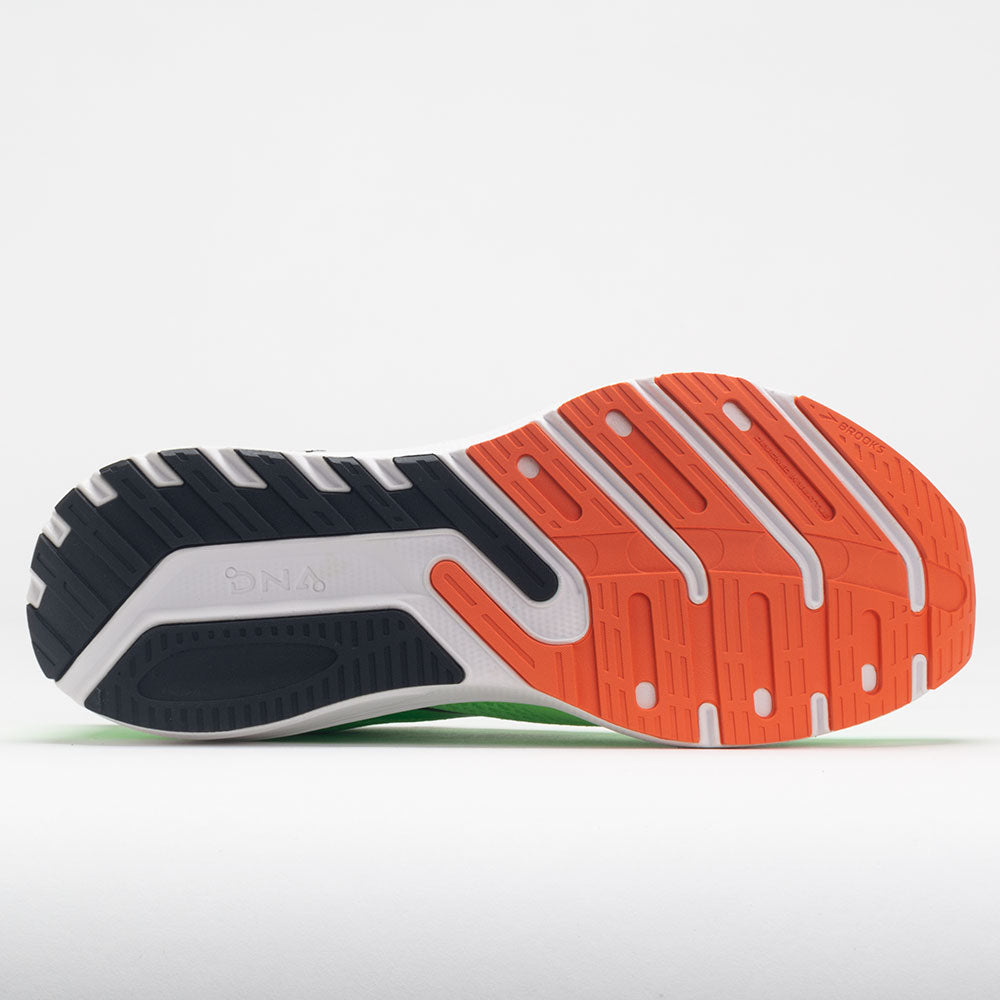 Brooks Launch GTS 10 Men's  Green Gecko/Red Orange/White