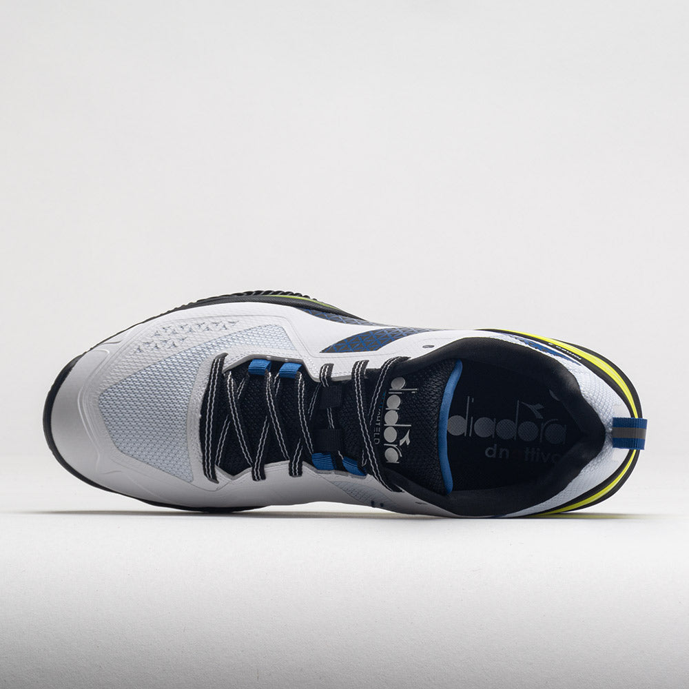 Diadora Blushield Torneo 2 Clay Men's  White/Deja Vu Blue/Black
