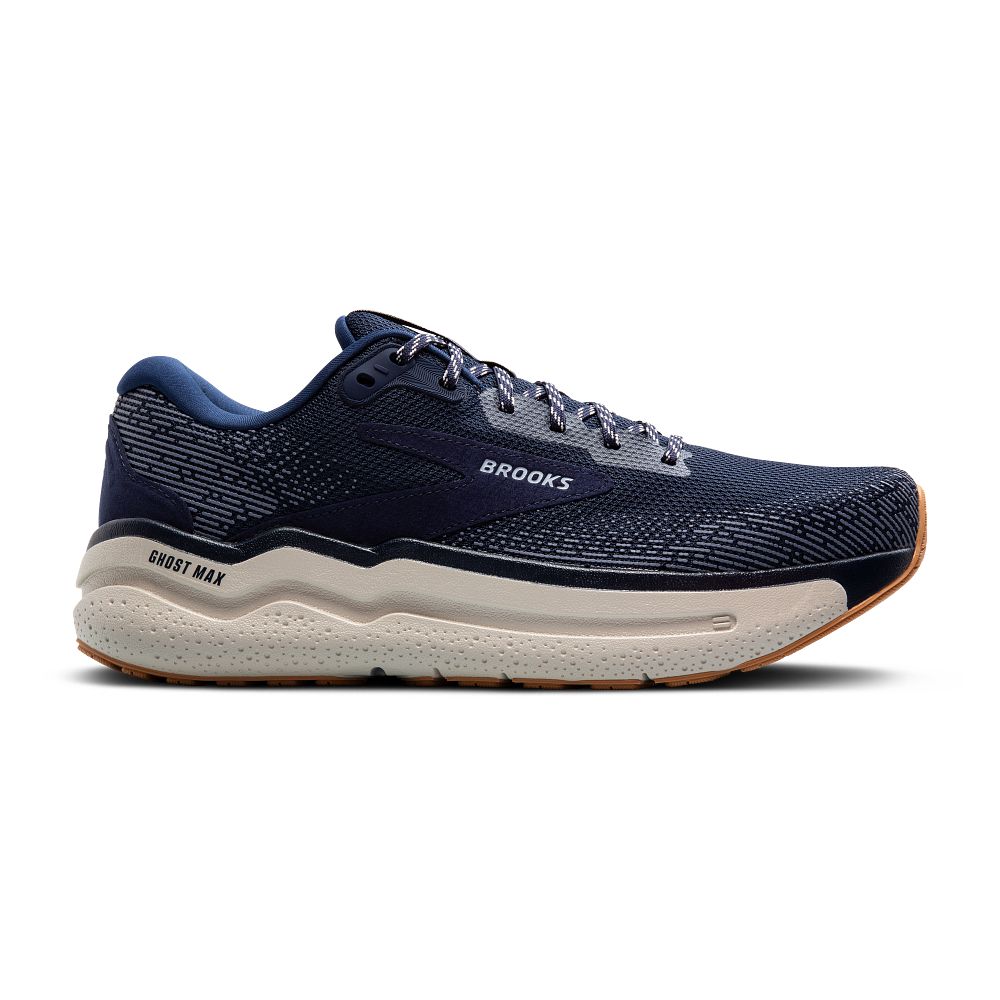 Men's Brooks Ghost Max 2, Peacoat/Stone/Biscuit, 10 D Medium