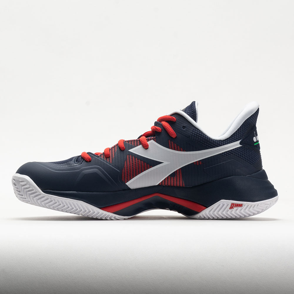 Diadora B.Icon 2 Clay Men's  Blue Corsair/White/Fiery Red