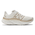 Women's New Balance Fresh Foam X More v4, White/Gold/Metallic/Moonbeam, 8 B Medium